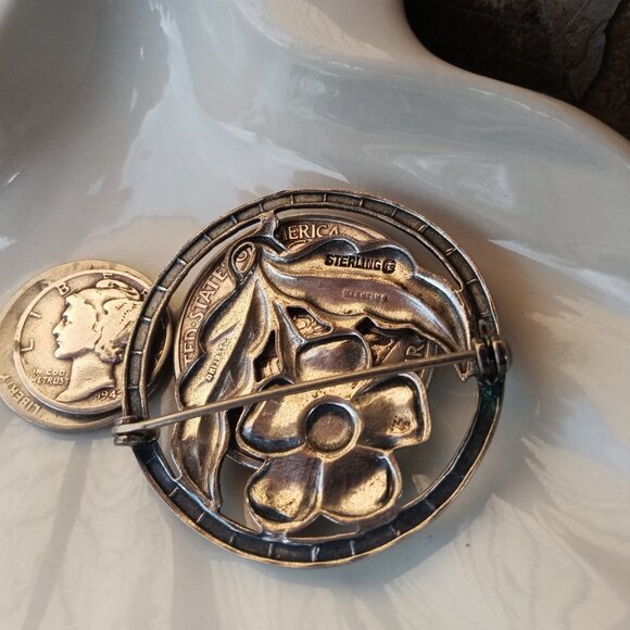 Pre 1945 Danecraft (Felch) Sterling Brooch - Picture 5 of 6